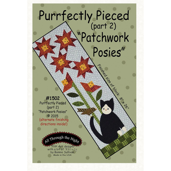 Purrfectly Pieced Part 2 - Patchwork Posies Pattern - Picture 1 of 1